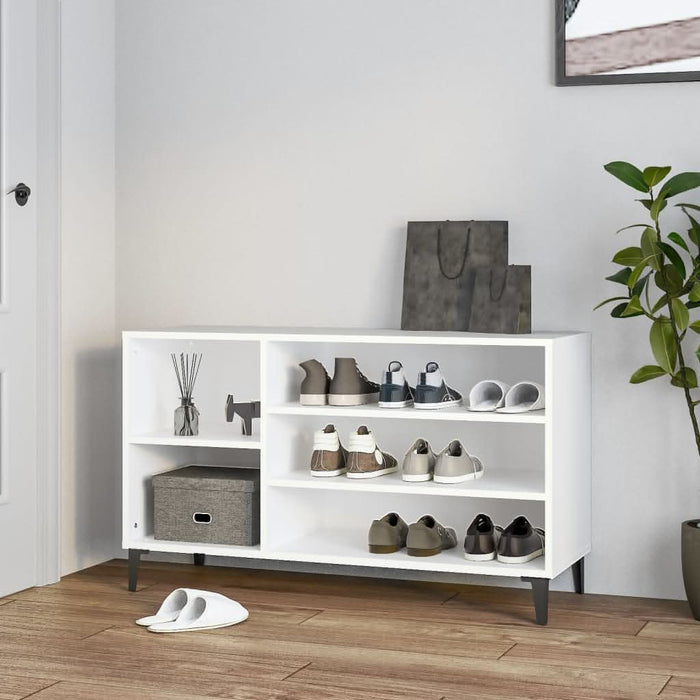 Pantofar, alb, 102x36x60 cm, lemn compozit - WALTI WALTI