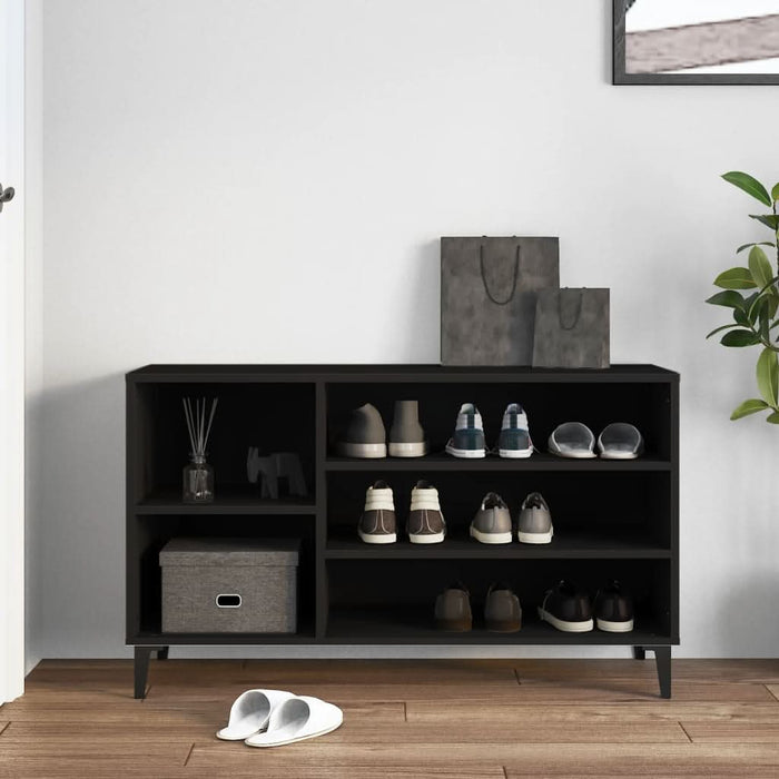 Pantofar, negru, 102x36x60 cm, lemn compozit - WALTI WALTI