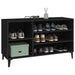 Pantofar, negru, 102x36x60 cm, lemn compozit - WALTI WALTI