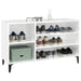 Pantofar, alb extralucios, 102x36x60 cm, lemn compozit - WALTI WALTI