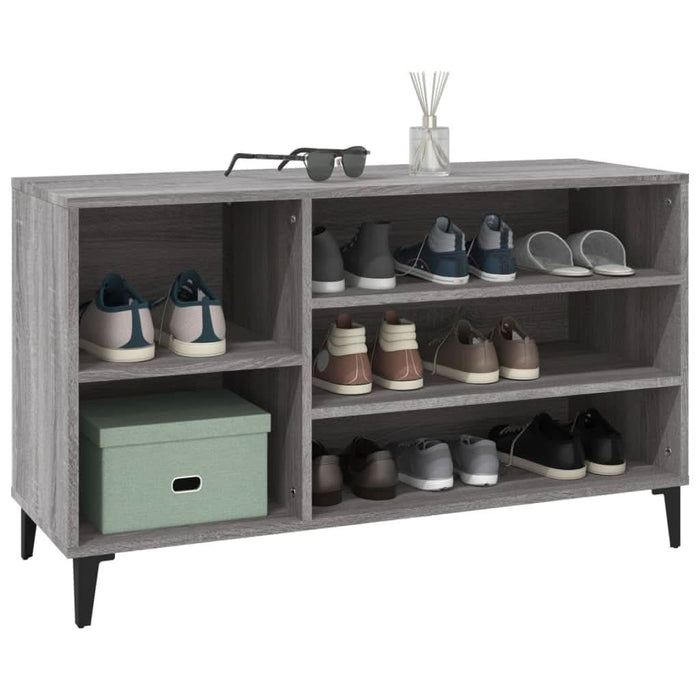 Pantofar, gri sonoma, 102x36x60 cm, lemn prelucrat - WALTI WALTI