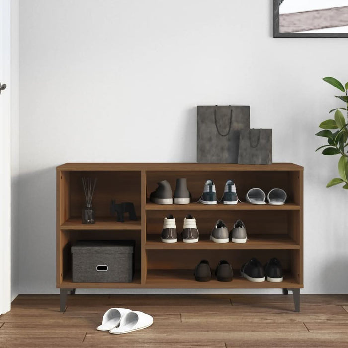 Pantofar, stejar maro, 102x36x60 cm, lemn prelucrat - WALTI WALTI