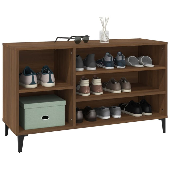 Pantofar, stejar maro, 102x36x60 cm, lemn prelucrat - WALTI WALTI