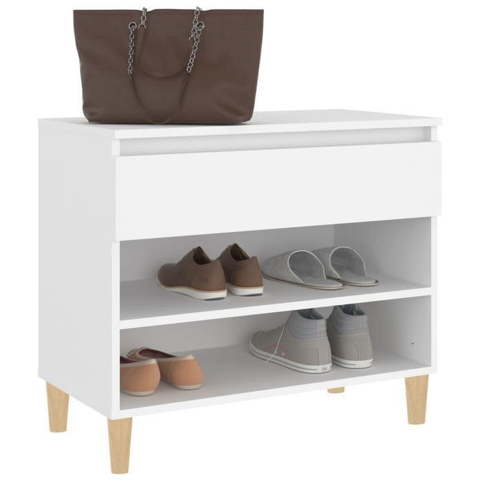 Pantofar, alb, 70x36x60 cm, lemn prelucrat - WALTI WALTI