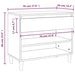 Pantofar, alb, 70x36x60 cm, lemn prelucrat - WALTI WALTI