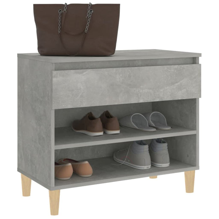 Pantofar, gri beton, 70x36x60 cm, lemn prelucrat - WALTI WALTI