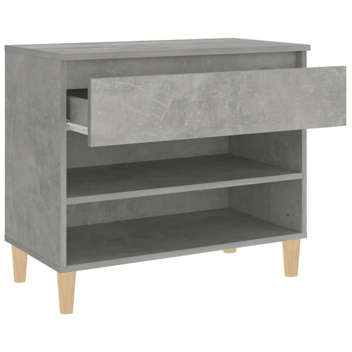 Pantofar, gri beton, 70x36x60 cm, lemn prelucrat - WALTI WALTI