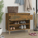 Pantofar, stejar fumuriu, 70x36x60 cm, lemn prelucrat - WALTI WALTI