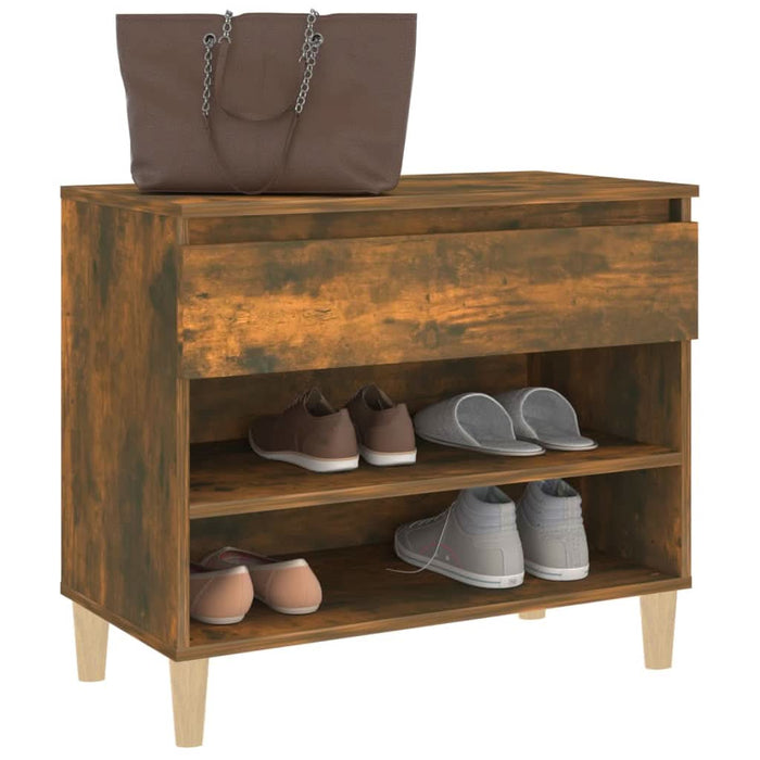 Pantofar, stejar fumuriu, 70x36x60 cm, lemn prelucrat - WALTI WALTI