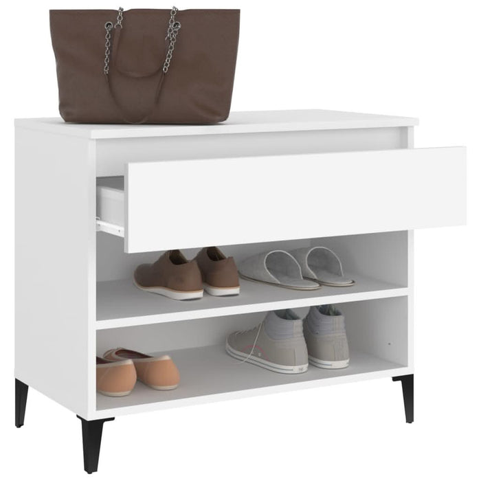 Pantofar, alb, 70x36x60 cm, lemn prelucrat - WALTI WALTI