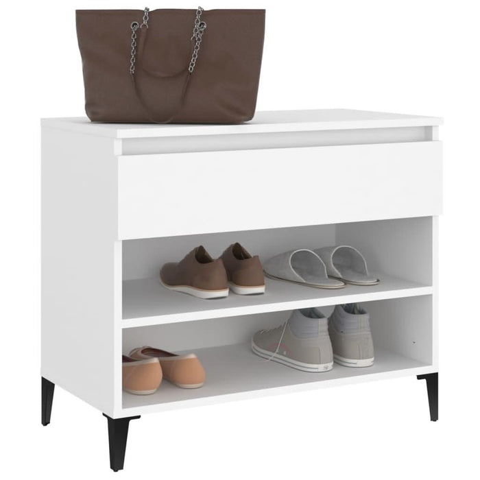 Pantofar, alb, 70x36x60 cm, lemn prelucrat - WALTI WALTI