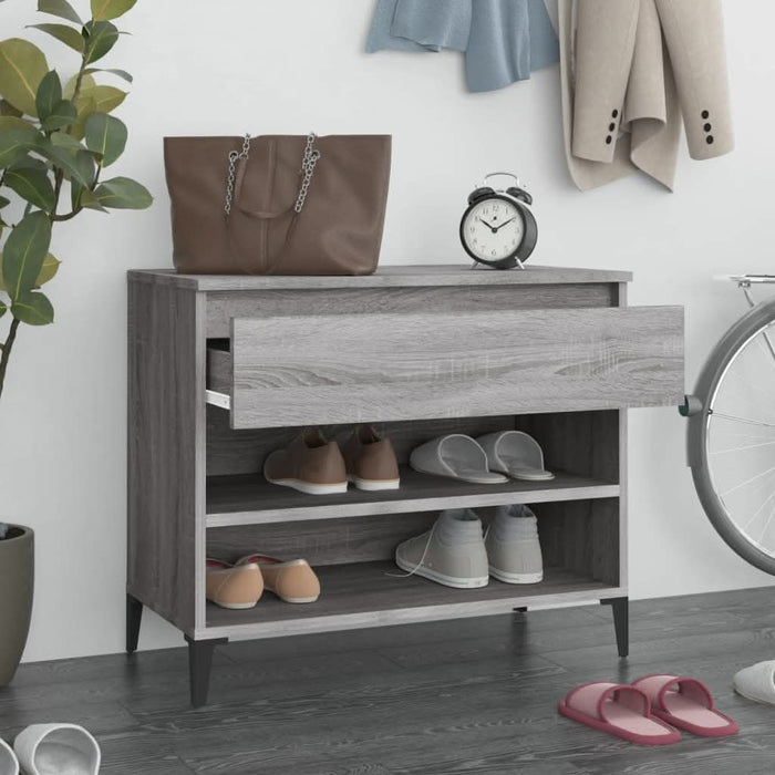 Pantofar, gri sonoma, 70x36x60 cm, lemn prelucrat - WALTI WALTI