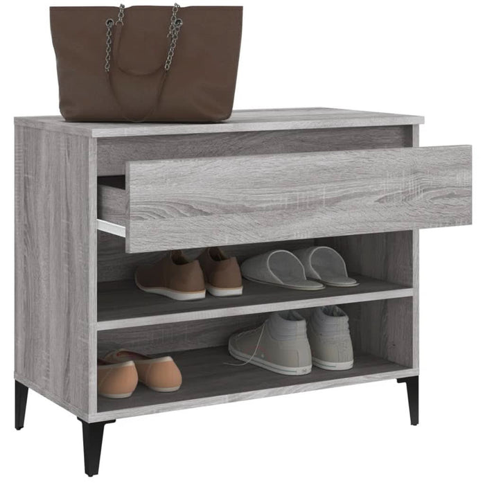 Pantofar, gri sonoma, 70x36x60 cm, lemn prelucrat - WALTI WALTI