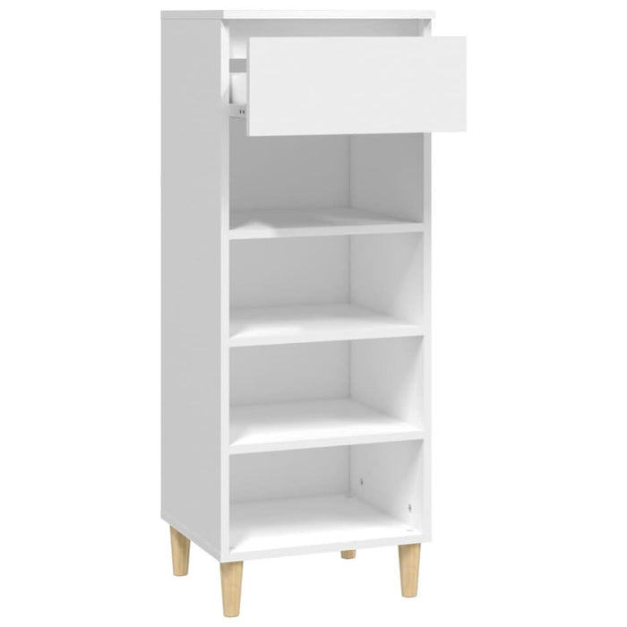 Pantofar, alb, 40x36x105 cm, lemn compozit - WALTI WALTI