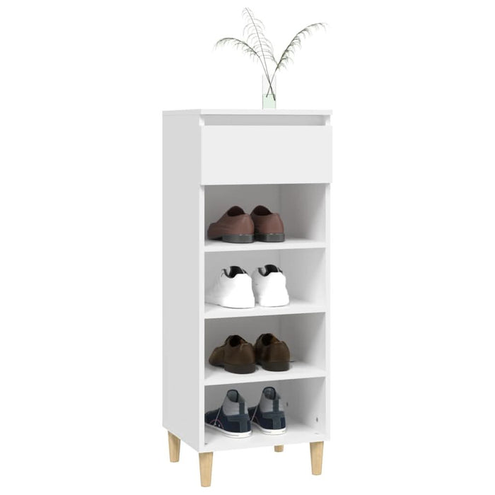 Pantofar, alb, 40x36x105 cm, lemn compozit - WALTI WALTI