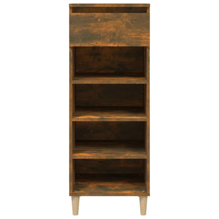Pantofar, stejar fumuriu, 40x36x105 cm, lemn compozit - WALTI WALTI