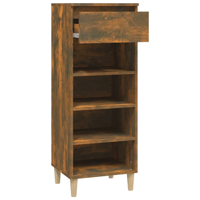 Pantofar, stejar fumuriu, 40x36x105 cm, lemn compozit - WALTI WALTI