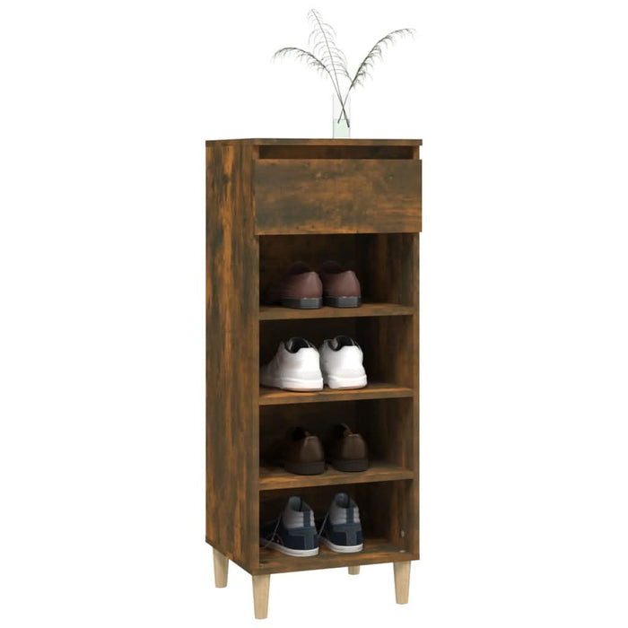 Pantofar, stejar fumuriu, 40x36x105 cm, lemn compozit - WALTI WALTI