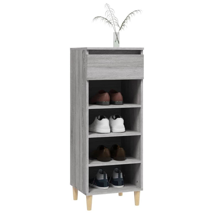 Pantofar, gri sonoma, 40x36x105 cm, lemn prelucrat - WALTI WALTI