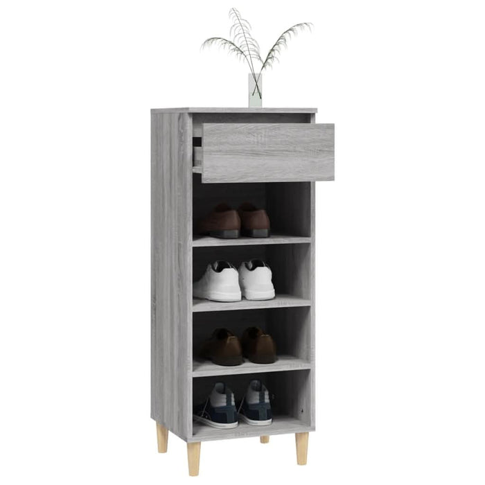 Pantofar, gri sonoma, 40x36x105 cm, lemn prelucrat - WALTI WALTI