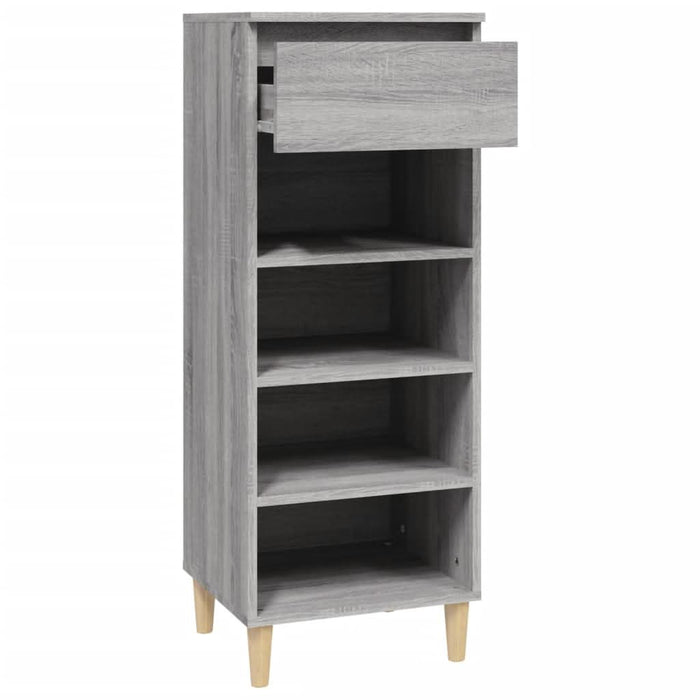 Pantofar, gri sonoma, 40x36x105 cm, lemn prelucrat - WALTI WALTI