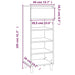 Pantofar, gri sonoma, 40x36x105 cm, lemn prelucrat - WALTI WALTI
