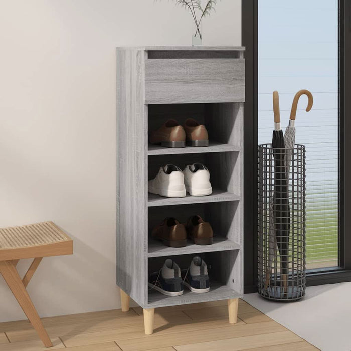 Pantofar, gri sonoma, 40x36x105 cm, lemn prelucrat - WALTI WALTI