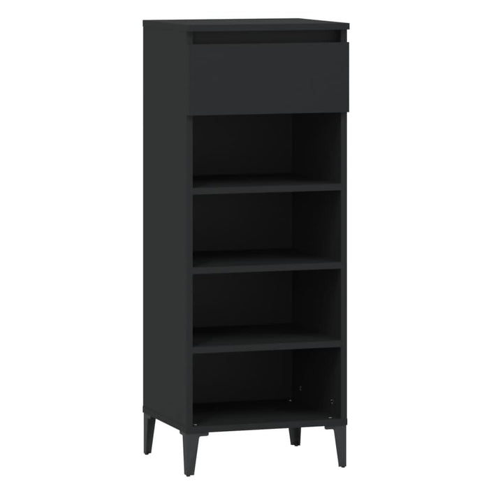 Pantofar, negru, 40x36x105 cm, lemn prelucrat - WALTI WALTI