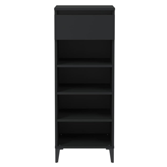 Pantofar, negru, 40x36x105 cm, lemn prelucrat - WALTI WALTI