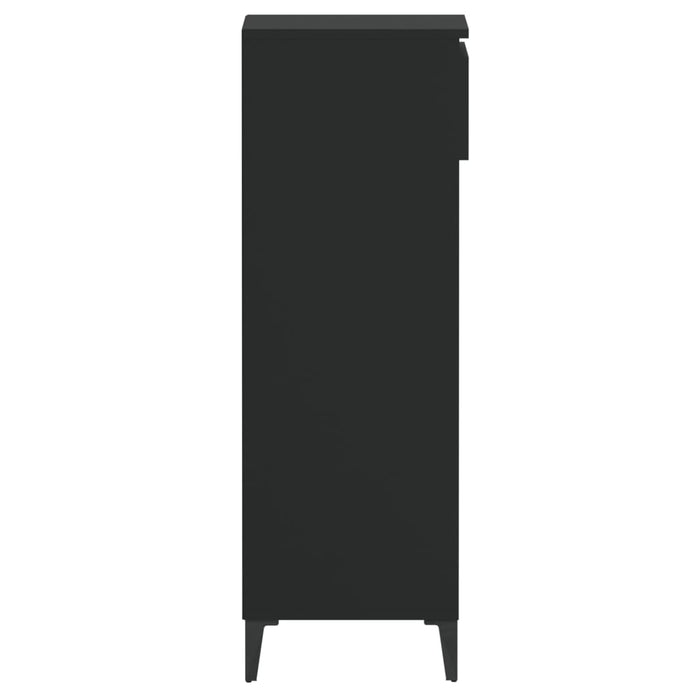 Pantofar, negru, 40x36x105 cm, lemn prelucrat - WALTI WALTI