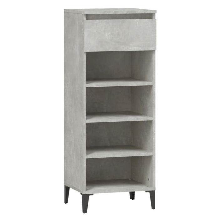 Pantofar, gri beton, 40x36x105 cm, lemn prelucrat - WALTI WALTI