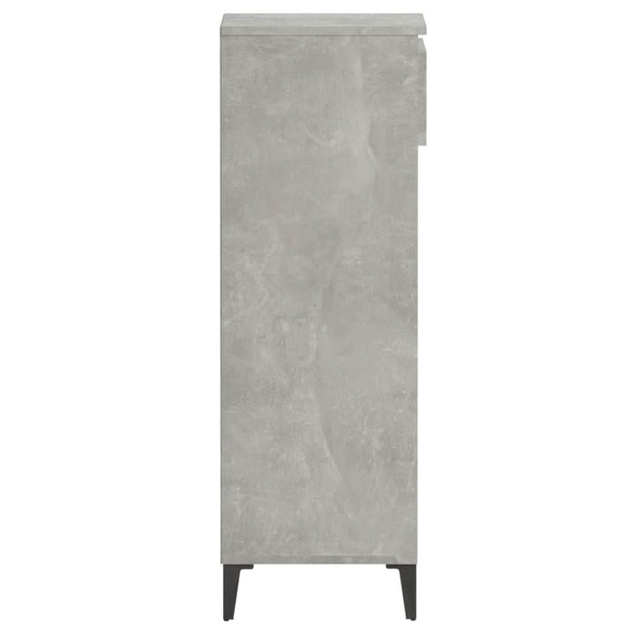 Pantofar, gri beton, 40x36x105 cm, lemn prelucrat - WALTI WALTI