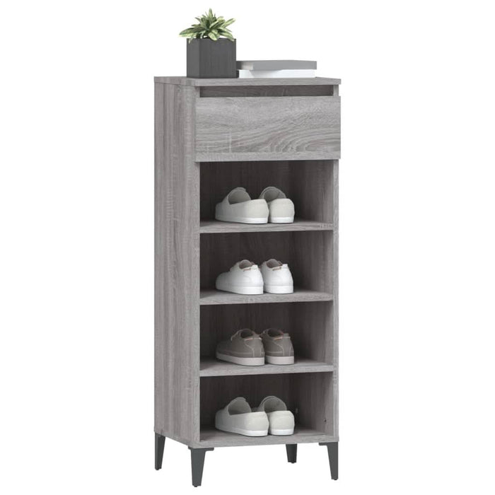 Pantofar, gri sonoma, 40x36x105 cm, lemn compozit - WALTI WALTI
