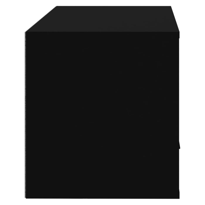 Pantofar de perete, negru, 70x35x38 cm, lemn prelucrat - WALTI WALTI