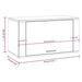Pantofar de perete, negru, 70x35x38 cm, lemn prelucrat - WALTI WALTI