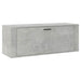 Pantofar de perete, gri beton, 100x35x38 cm, lemn prelucrat - WALTI WALTI