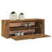 Pantofar de perete, stejar fumuriu, 100x35x38 cm lemn prelucrat - WALTI WALTI
