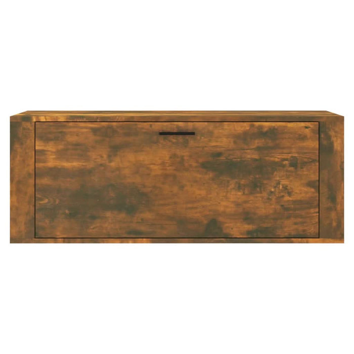 Pantofar de perete, stejar fumuriu, 100x35x38 cm lemn prelucrat - WALTI WALTI