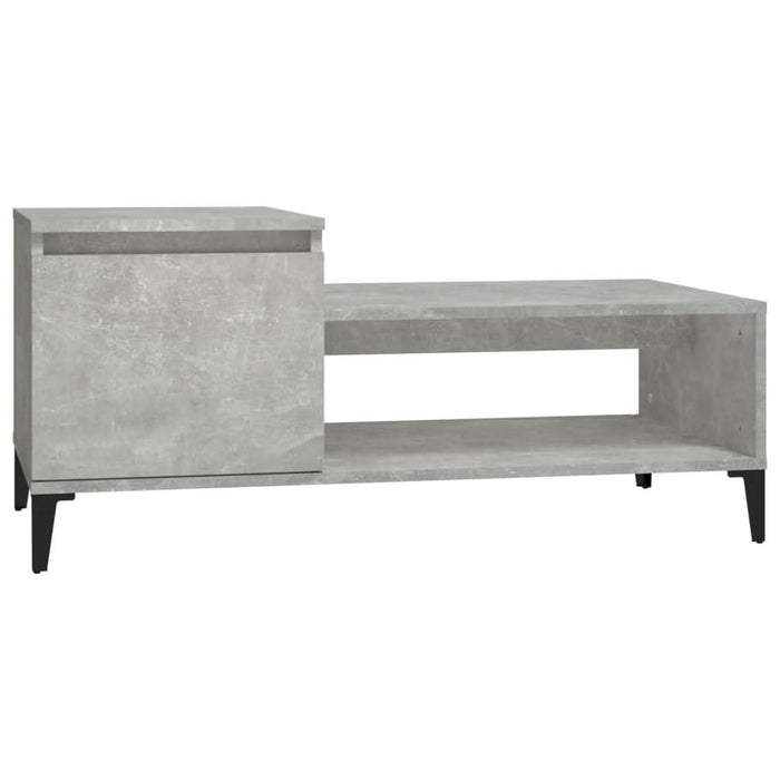 Măsuță de cafea, gri beton, 100x50x45 cm, lemn prelucrat - WALTI WALTI
