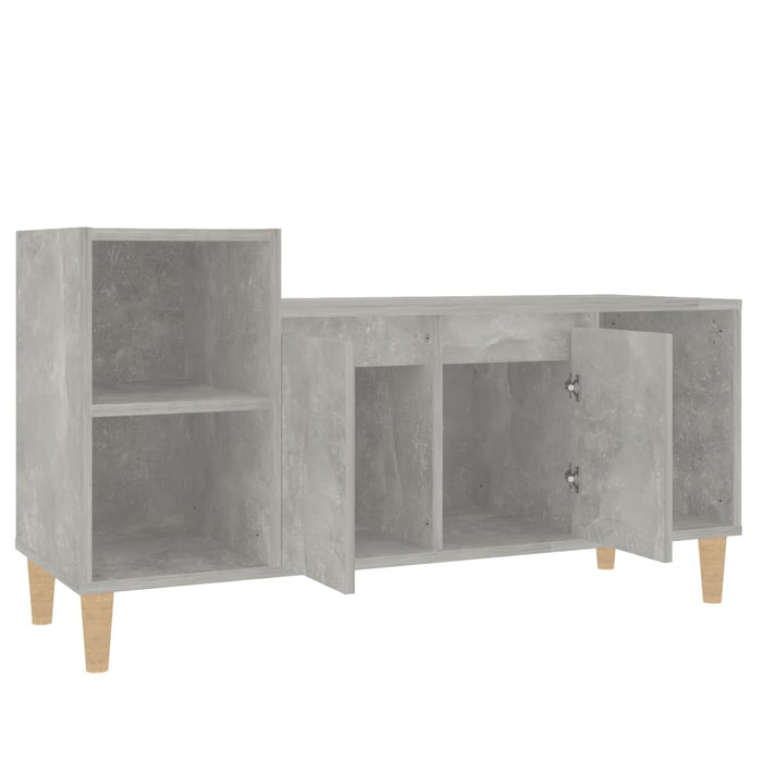 Comodă TV, gri beton, 100x35x55 cm, lemn prelucrat - WALTI WALTI