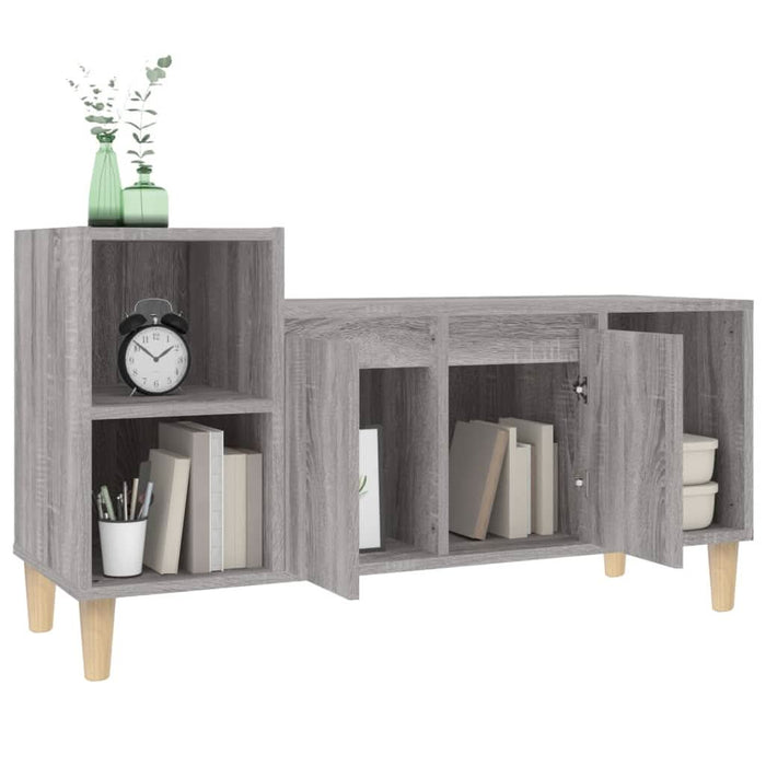 Comodă TV, gri sonoma, 100x35x55 cm, lemn prelucrat - WALTI WALTI