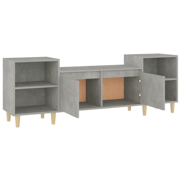 Comodă TV, gri beton, 160x35x55 cm, lemn prelucrat - WALTI WALTI
