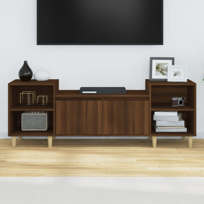 Comodă TV, stejar maro, 160x35x55 cm, lemn prelucrat - WALTI WALTI