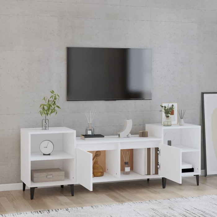 Comodă TV, alb, 160x35x55 cm, lemn prelucrat - WALTI WALTI