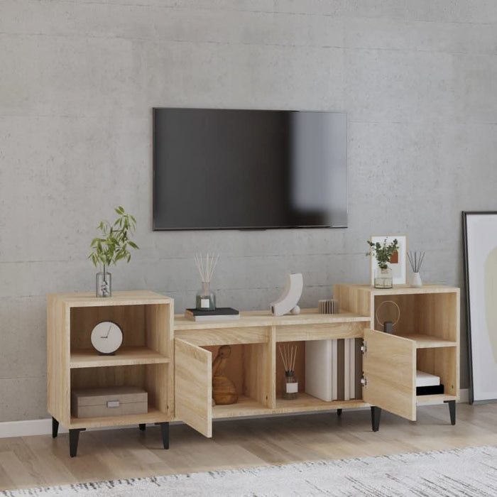 Comodă TV, stejar sonoma, 160x35x55 cm, lemn prelucrat - WALTI WALTI