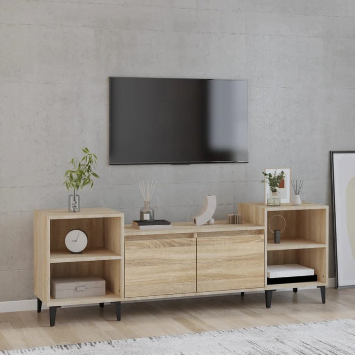 Comodă TV, stejar sonoma, 160x35x55 cm, lemn prelucrat - WALTI WALTI