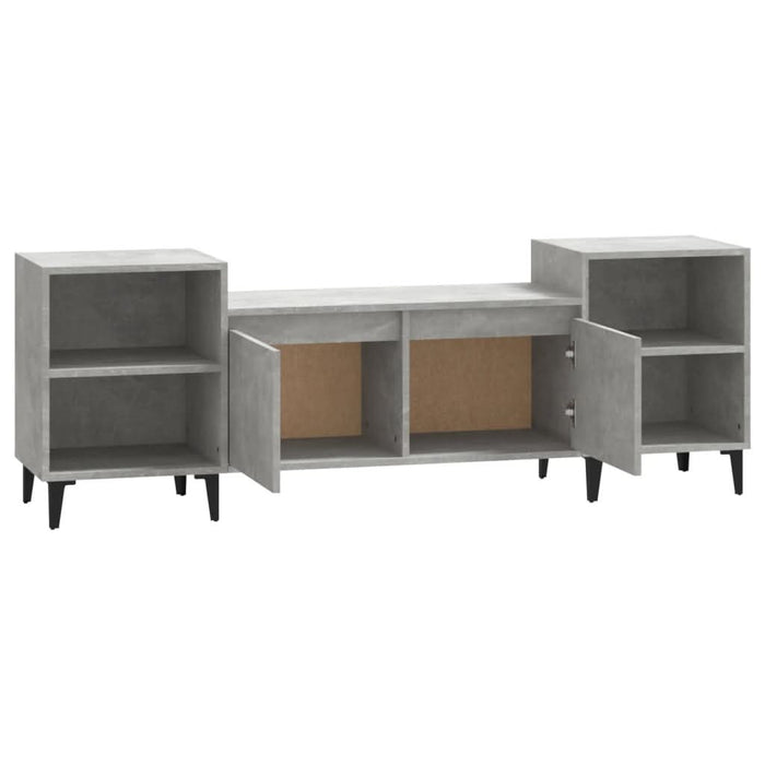 Comodă TV, gri beton, 160x35x55 cm, lemn prelucrat - WALTI WALTI