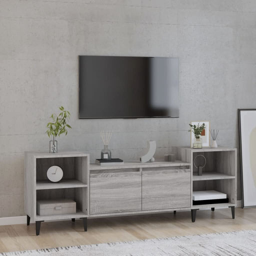 Comodă TV, gri sonoma, 160x35x55 cm, lemn prelucrat - WALTI WALTI