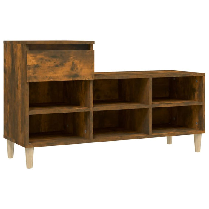 Pantofar, stejar fumuriu, 102x36x60 cm, lemn prelucrat - WALTI WALTI