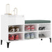 Pantofar, alb extralucios, 102x36x60 cm, lemn compozit - WALTI WALTI